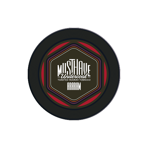 Табак для кальяна "MustHave Undercoal" ARARAM (с ароматом арбуза, винограда, чернослива) банка 25гр